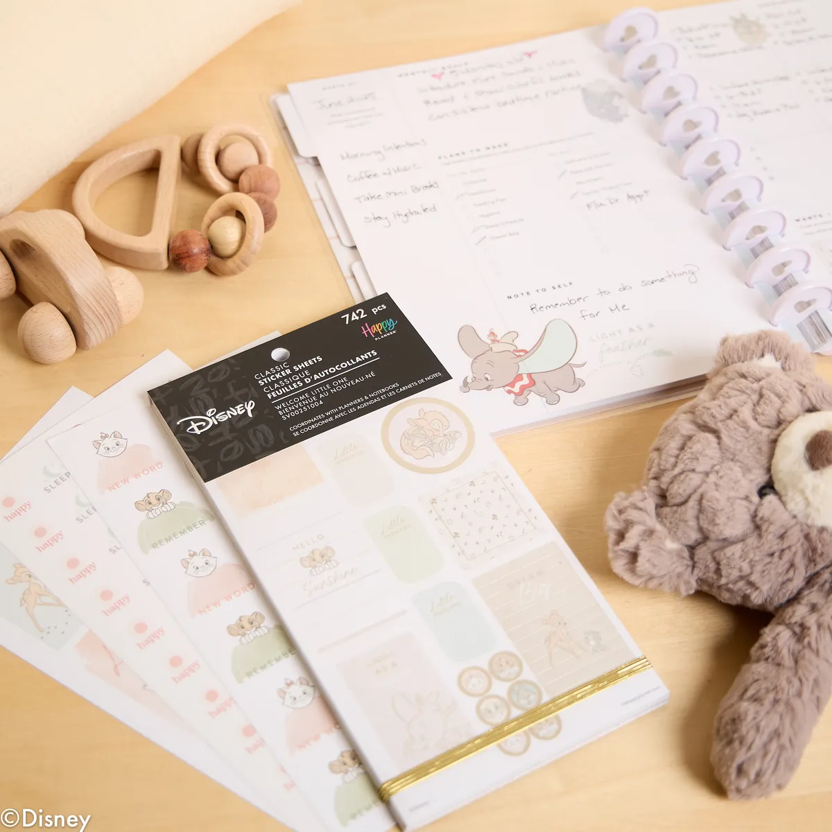 Happy Planner Disney Bébé Welcome Little One stickers 742 pcs