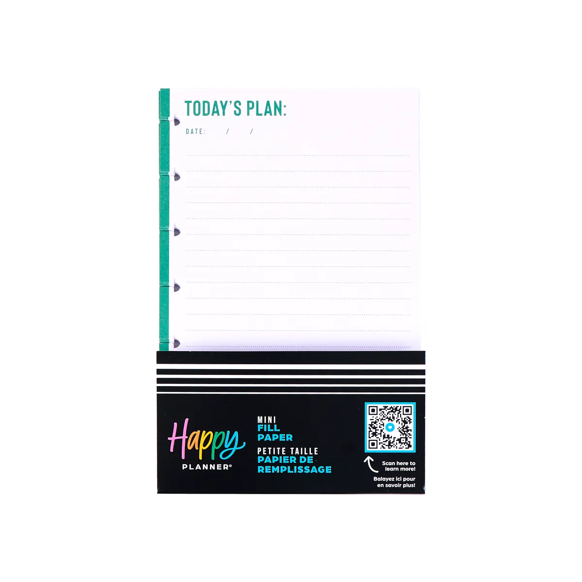 Happy Planner Vivid Brights Mini recharge papier 40 feuilles