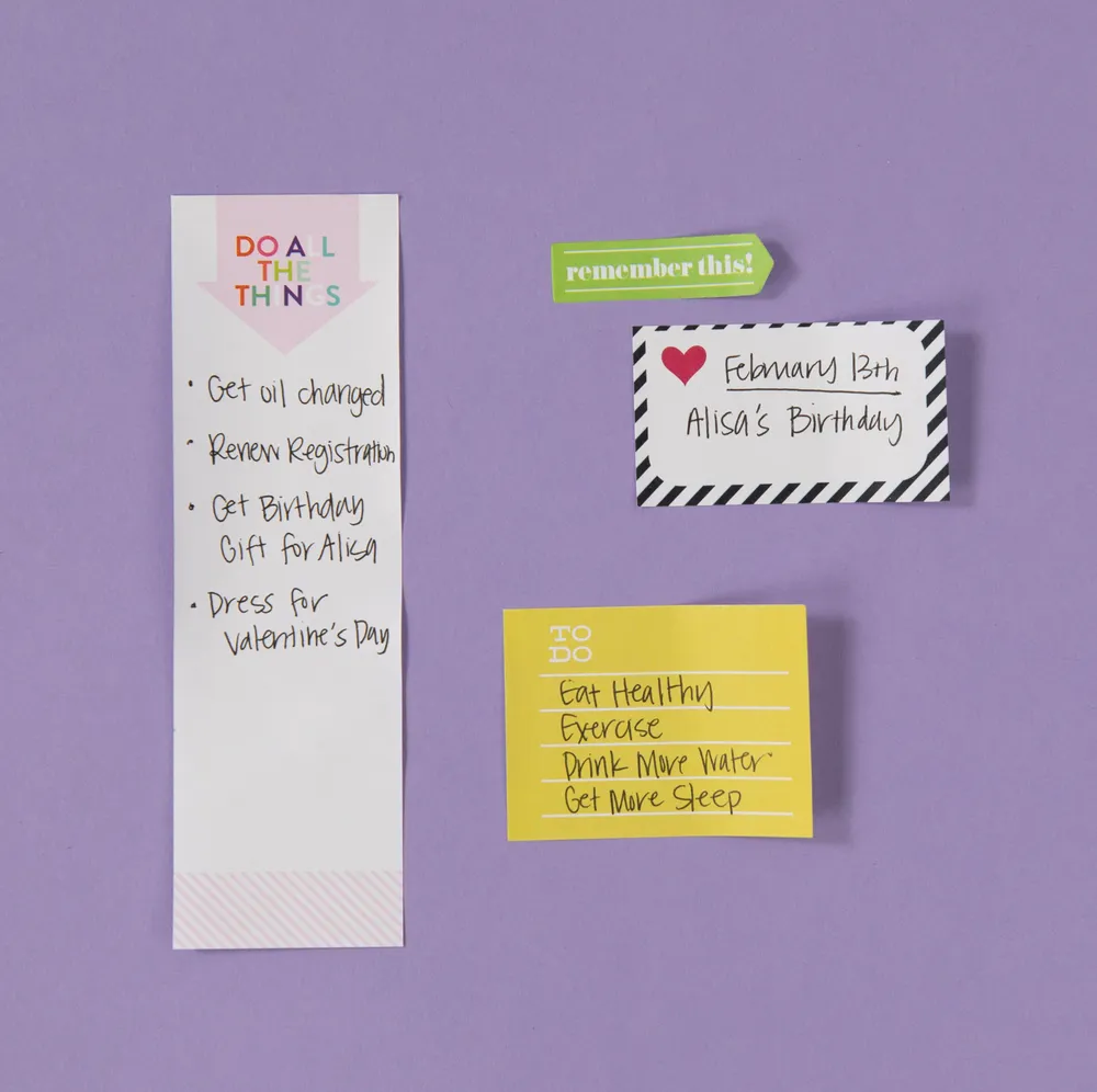 Me & my big ideas Classic Rock This Day sticky notes x8 couleurs vives
