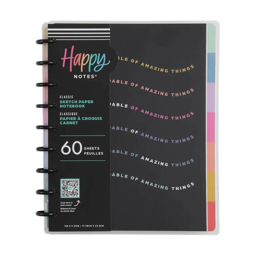 Me & my big ideas Happy Brights carnet papier blanc Classic 60