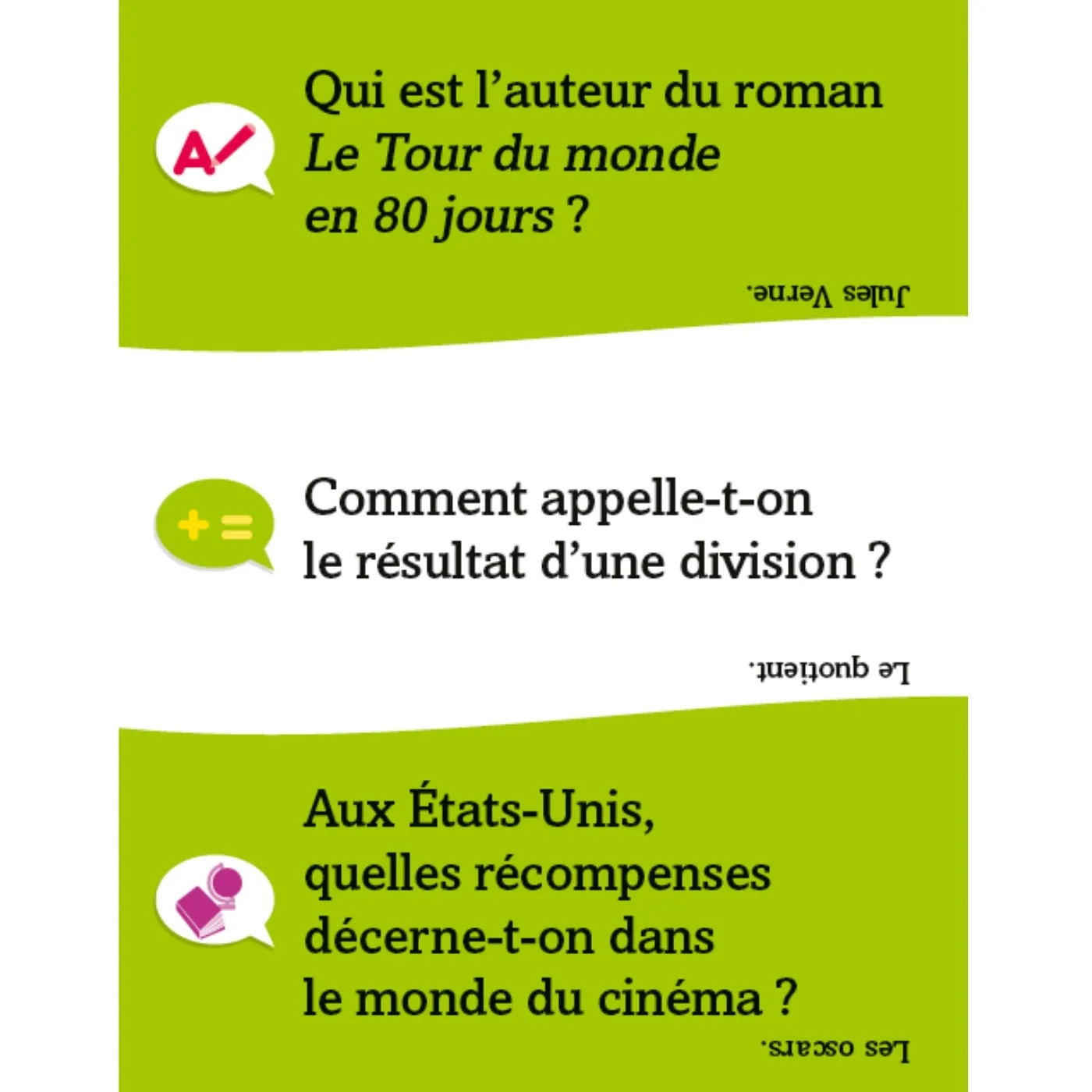 Frigobloc Incollables Famille boîte quiz enfants vs parents 540 quiz