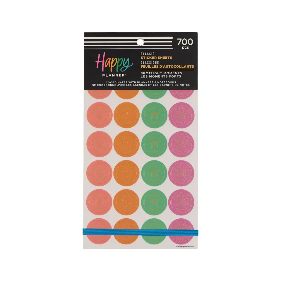 Happy Planner Spotlight Moments stickers 700 pièces