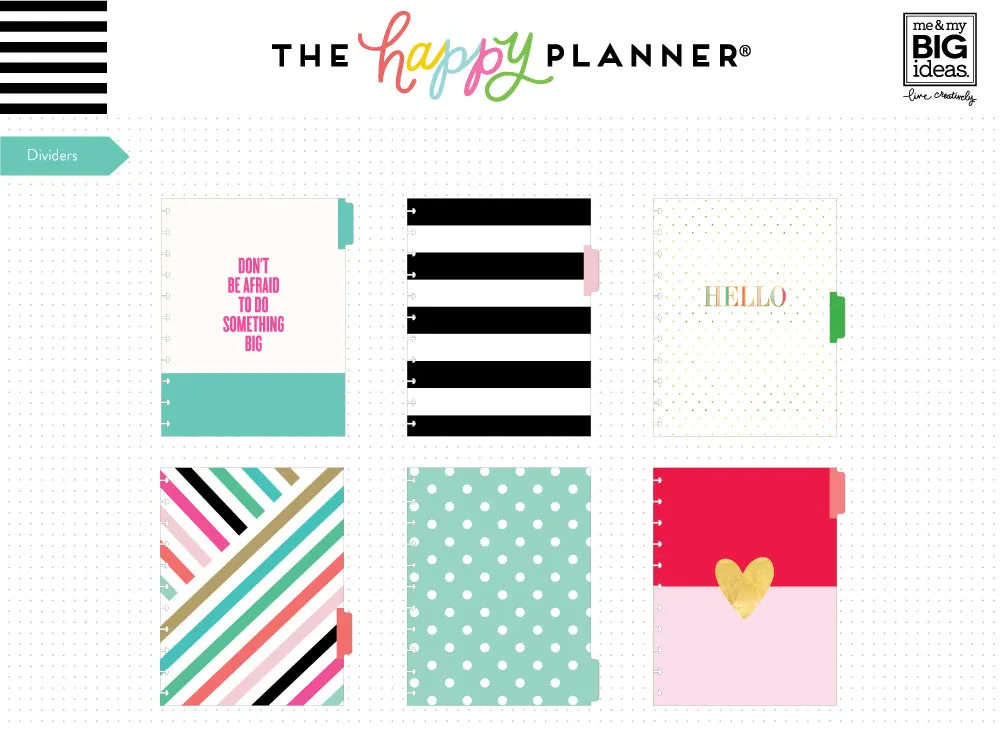 Happy Planner Weekly Six Month Extension Pack Big recharge 6 mois