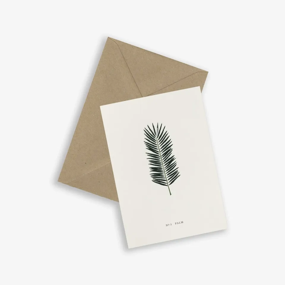 Kartotek Palm carte de vœux avec enveloppe