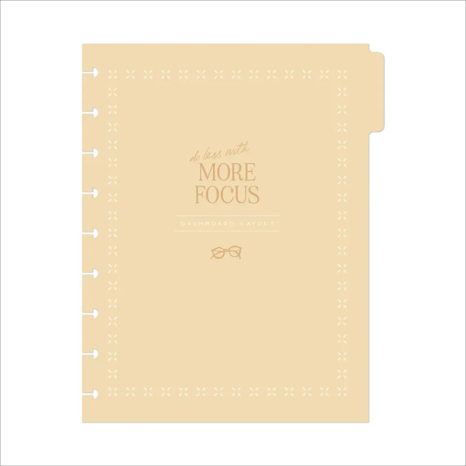 Happy Planner Dashboard extension non datée Classic 6 mois