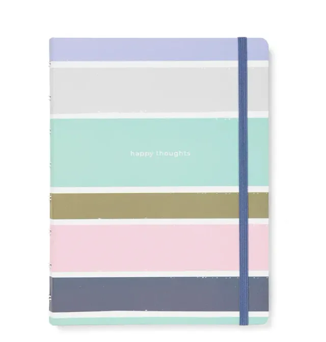 Filofax Good Vibes Notebook A5 rayures rechargeable