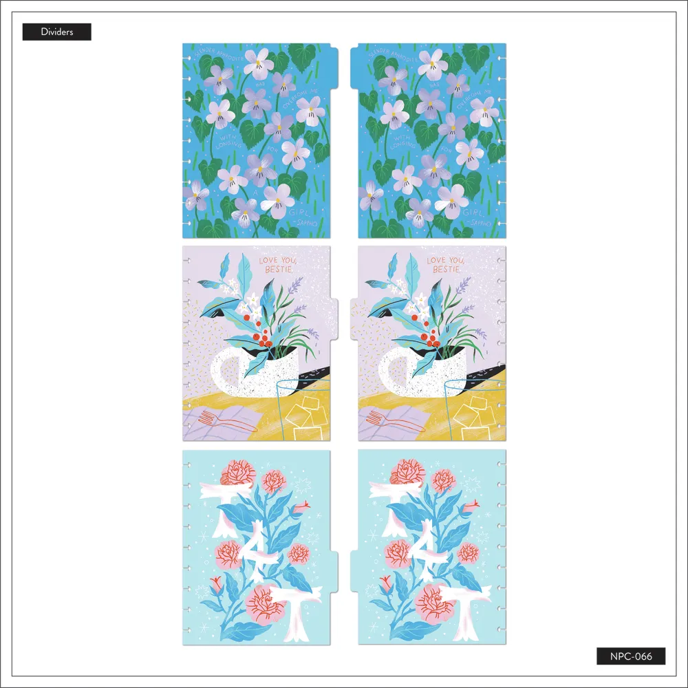 Happy Planner Blooming Pride carnet classic 60 feuilles pointillé ligné