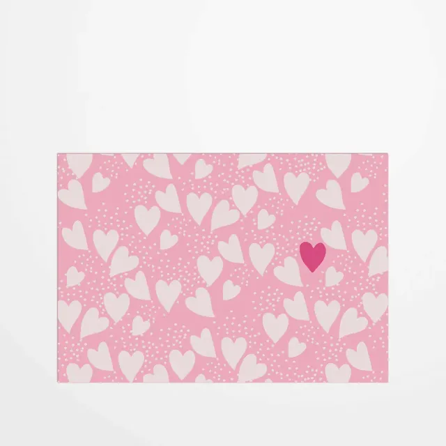 My365 Claire Priou Coeurs roses carte postale