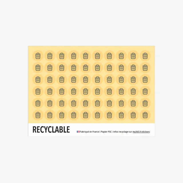 My365 Recyclable stickers tri recyclage