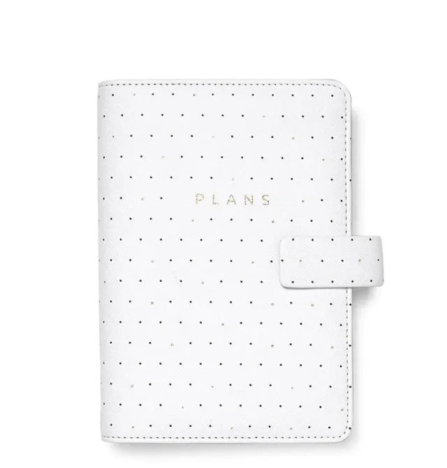 Filofax Moonlight Personal organiseur blanc doré