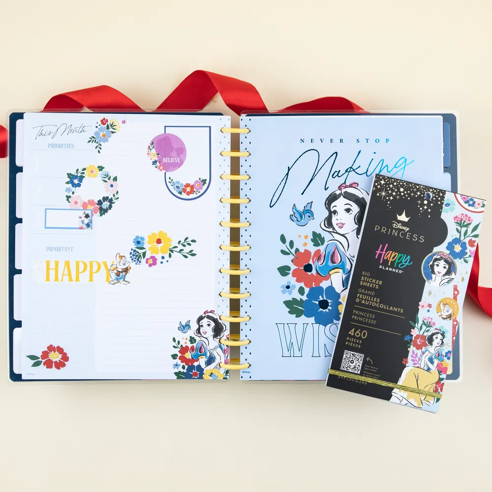 Happy Planner Disney Blanche-Neige stickers Big 460 autocollants