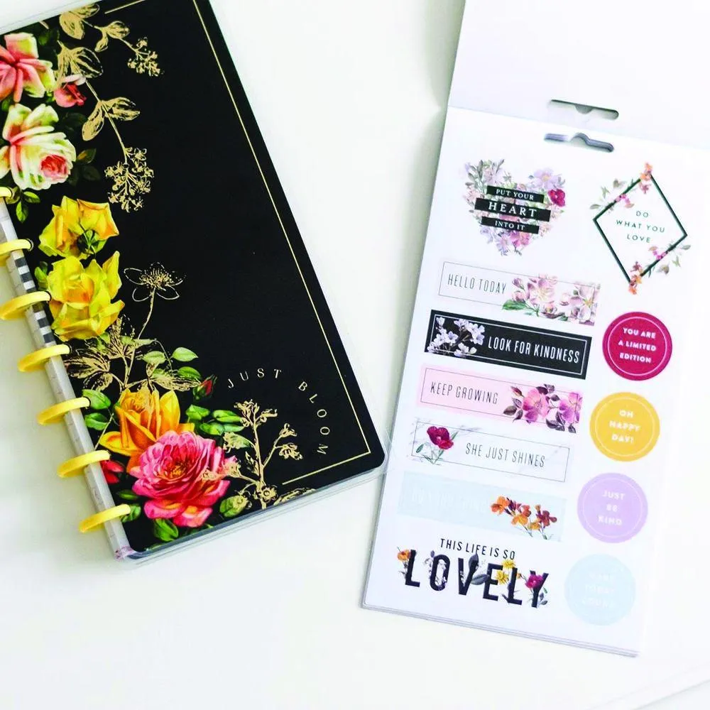 Happy Planner Vintage Botanical stickers fleurs 56 stickers