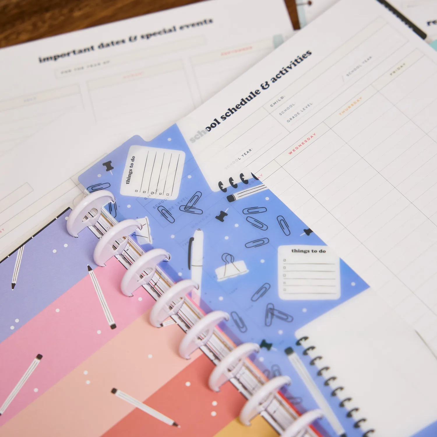 Happy Planner School Doodles Parent's School Life Planning pack accessoires Big