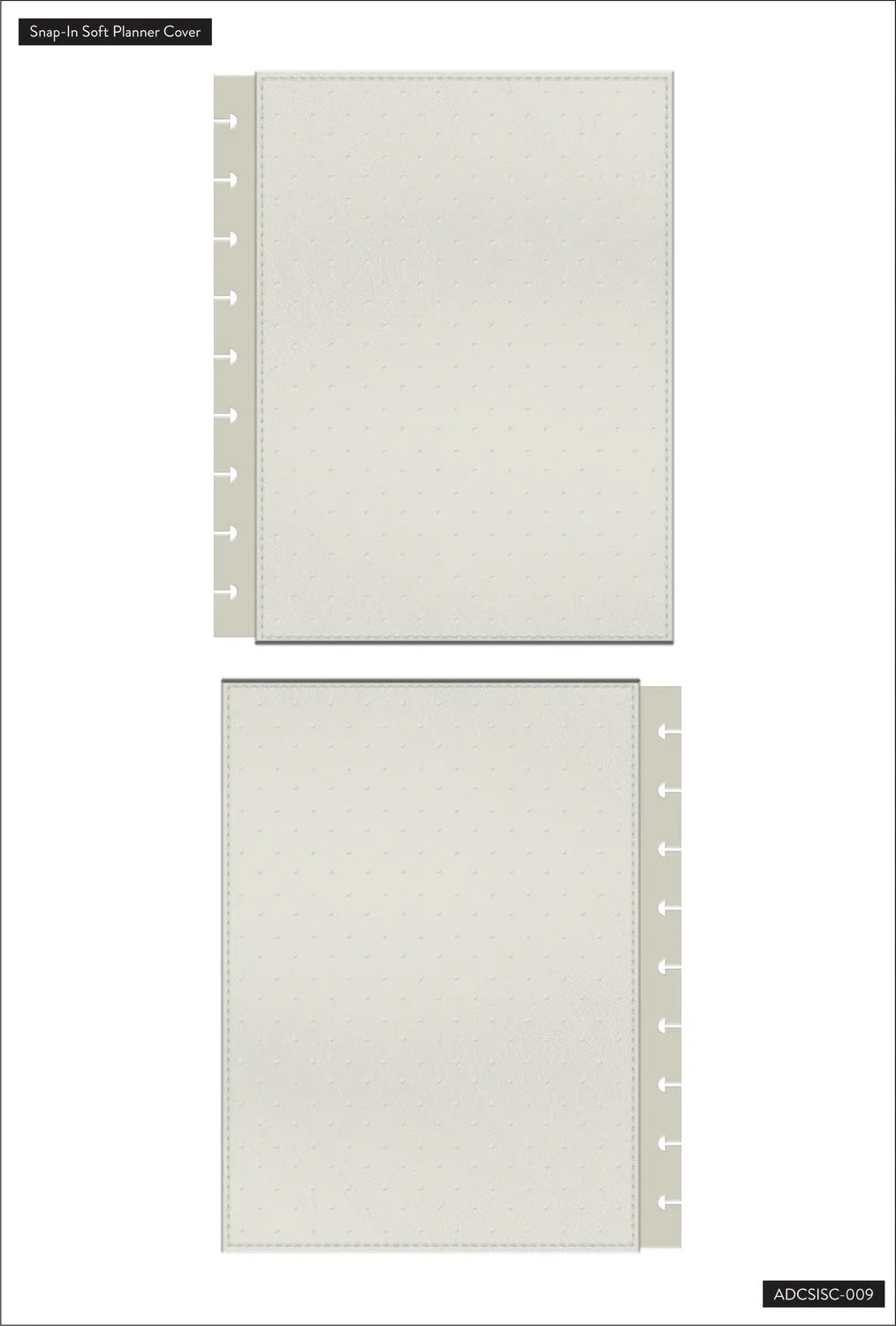 Happy Planner Classic Soft Covers housse gris neutre