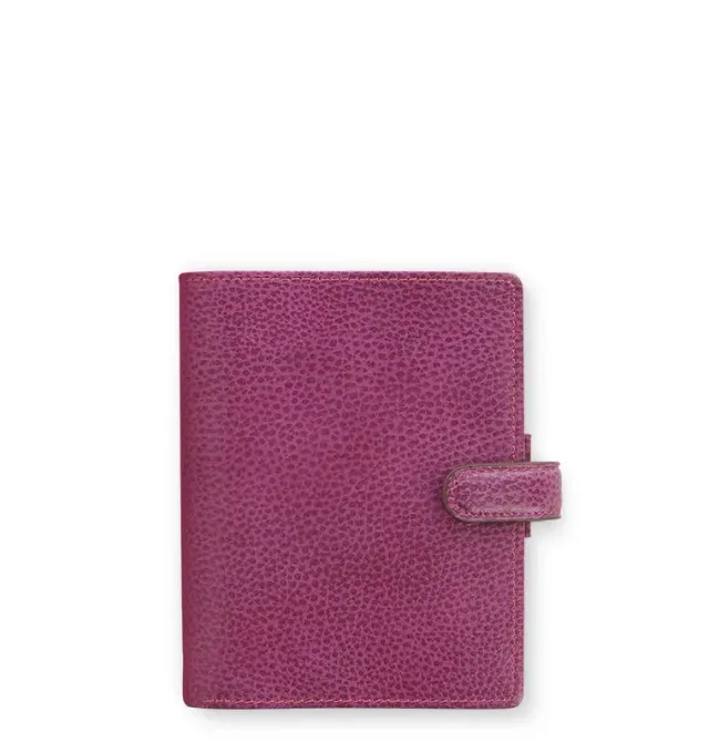 Filofax Finsbury organiseur pocket cuir framboise