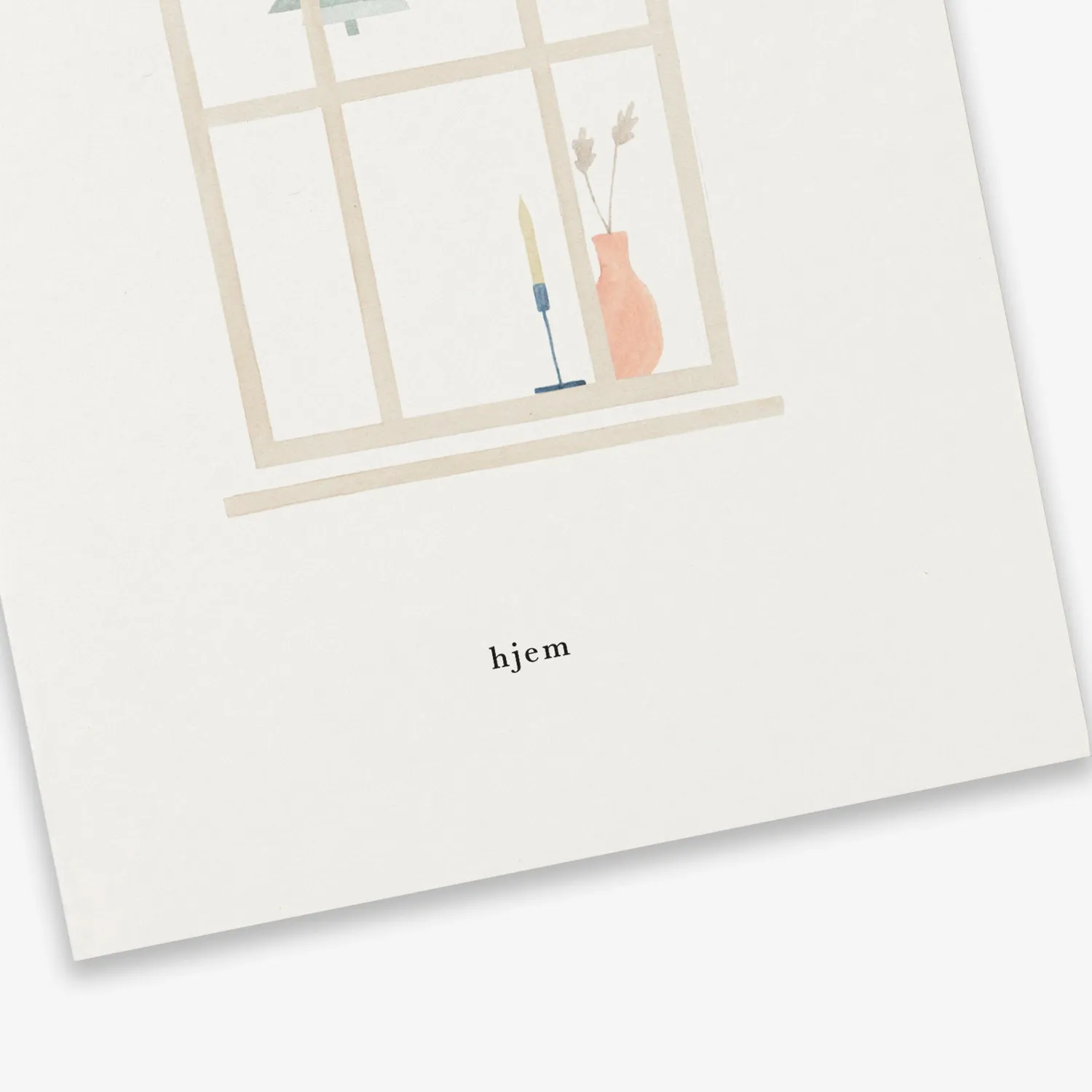 Kartotek Hjem carte de vœux remerciement enveloppe