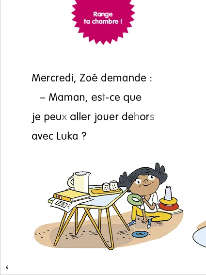 Frigobloc Les Incollables Premières lectures Tome 11 Range ta chambre
