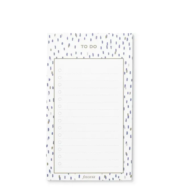 Filofax Indigo bloc-notes To Do Personal papier épais