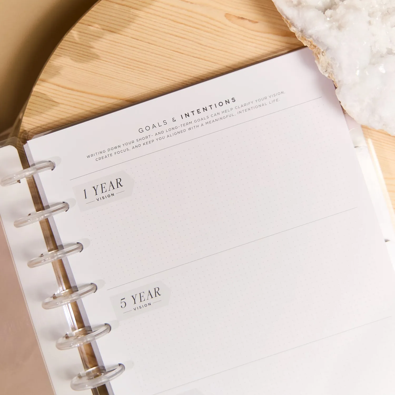 Happy Planner Manifest journal guidé classic 80 feuilles intention