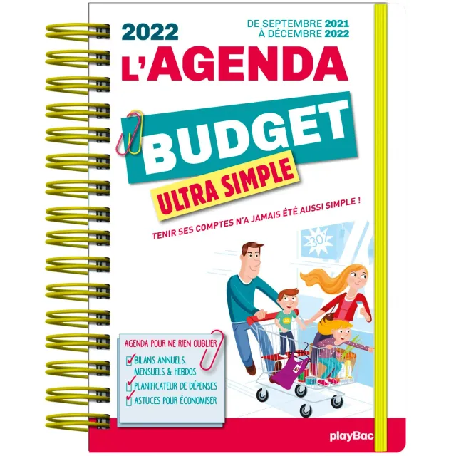 Frigobloc Agenda du Budget Ultra Simple 2022 agenda sept 2021-août 2022