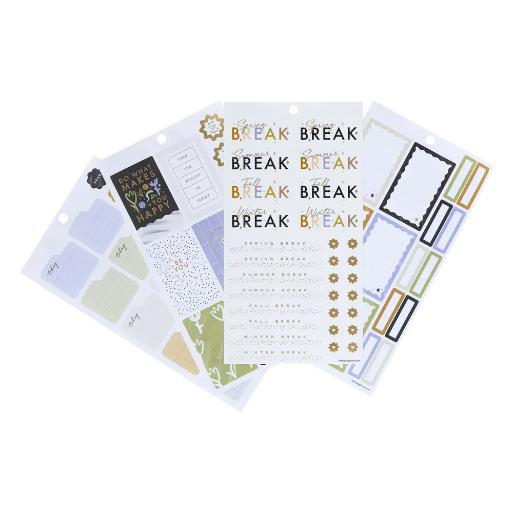 Happy Planner Quirky Plans Student stickers 641 autocollants