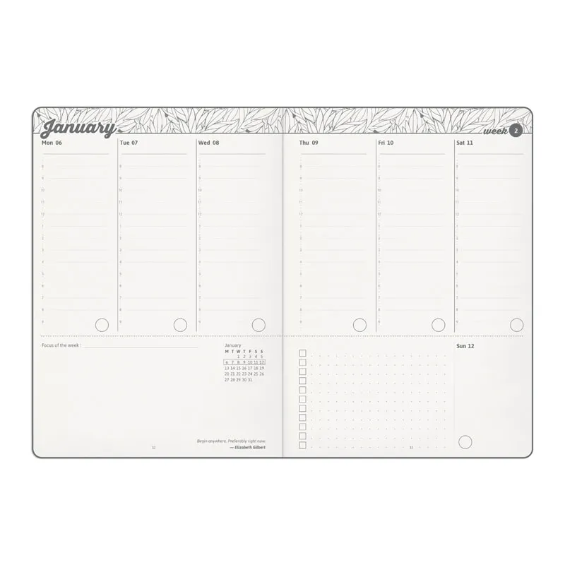 My365 My 2020 agenda A5 version anglaise