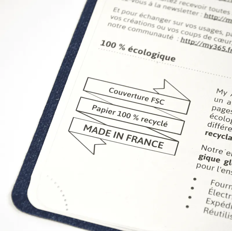 My365 My 2020 agenda semainier A5 spirale année civile