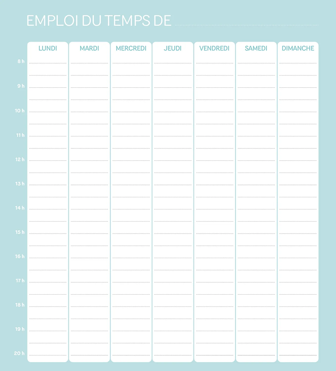 Frigobloc Hebdomadaire 2027 calendrier familial menus 16 mois