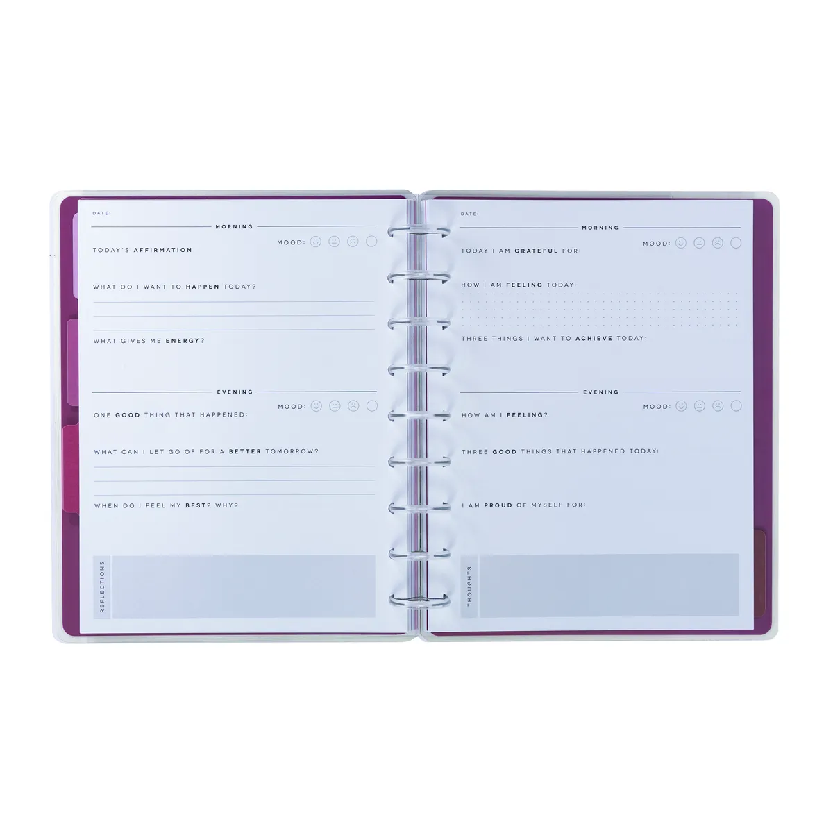 Happy Planner Reflect & Grow journal gratitude 80 pages