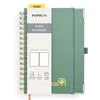 Poprun WH145P carnet vierge vert nuit 128 pages papier épais