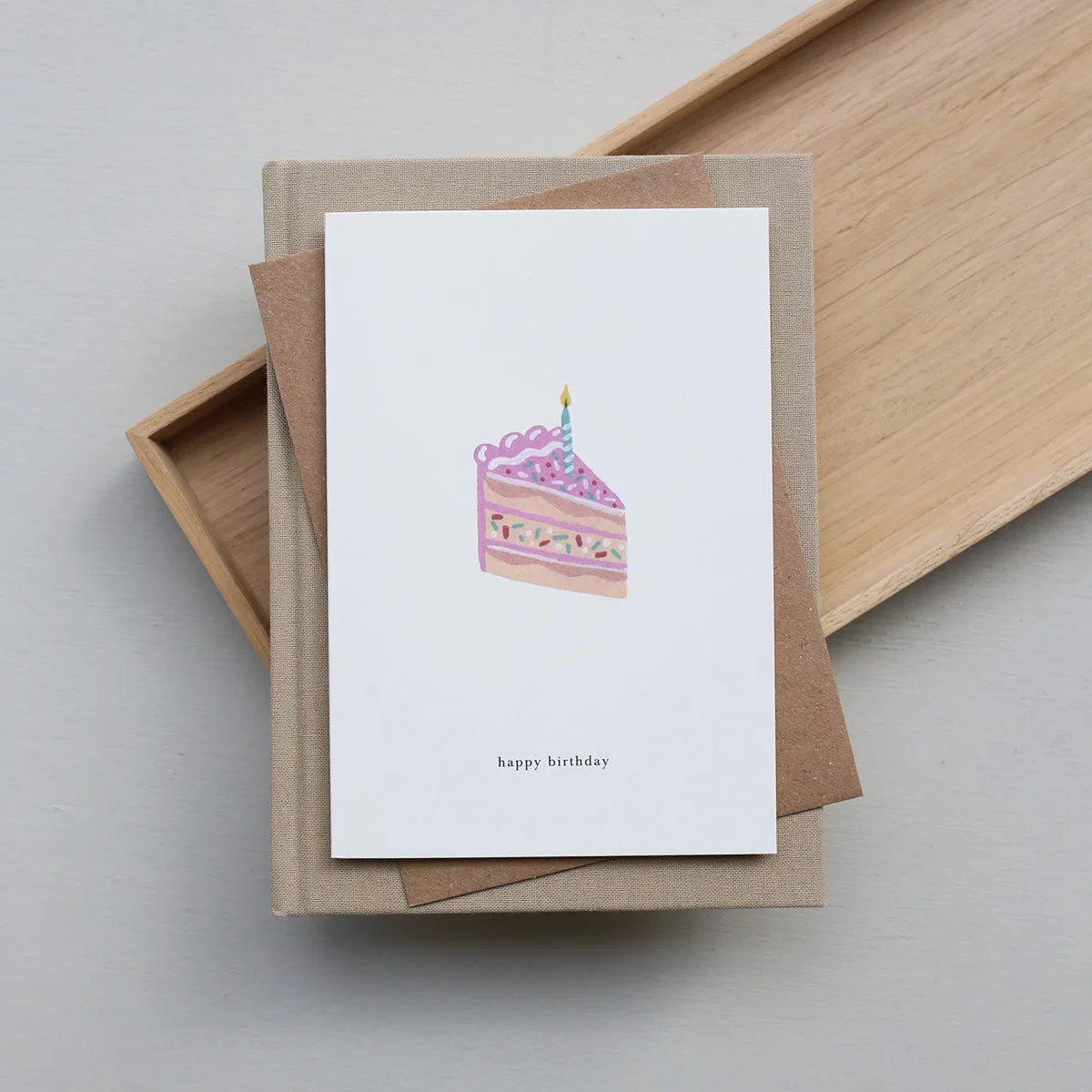 Kartotek Cake Slice carte anniversaire happy birthday