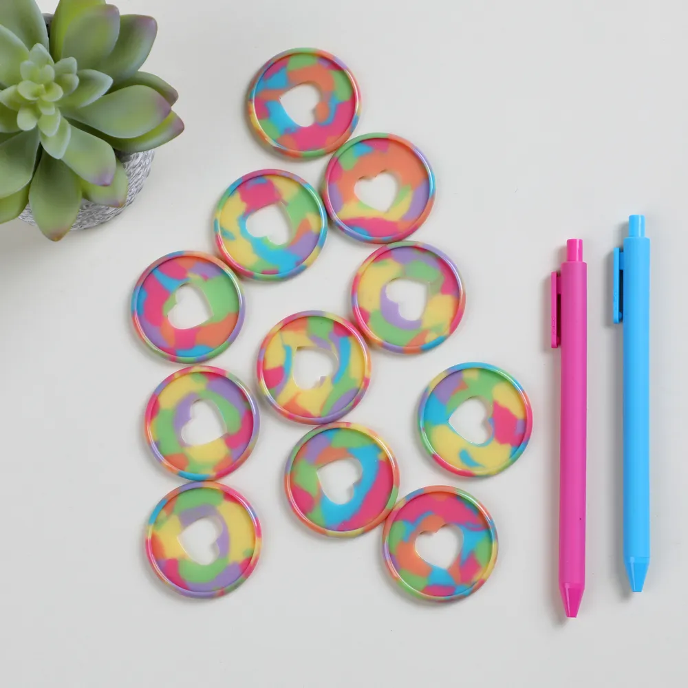 Happy Planner Glossy Sherbert disques expander plastique 11 anneaux