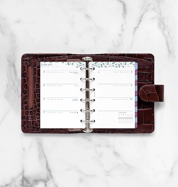 Filofax Garden recharge hebdo Pocket 2027 florale