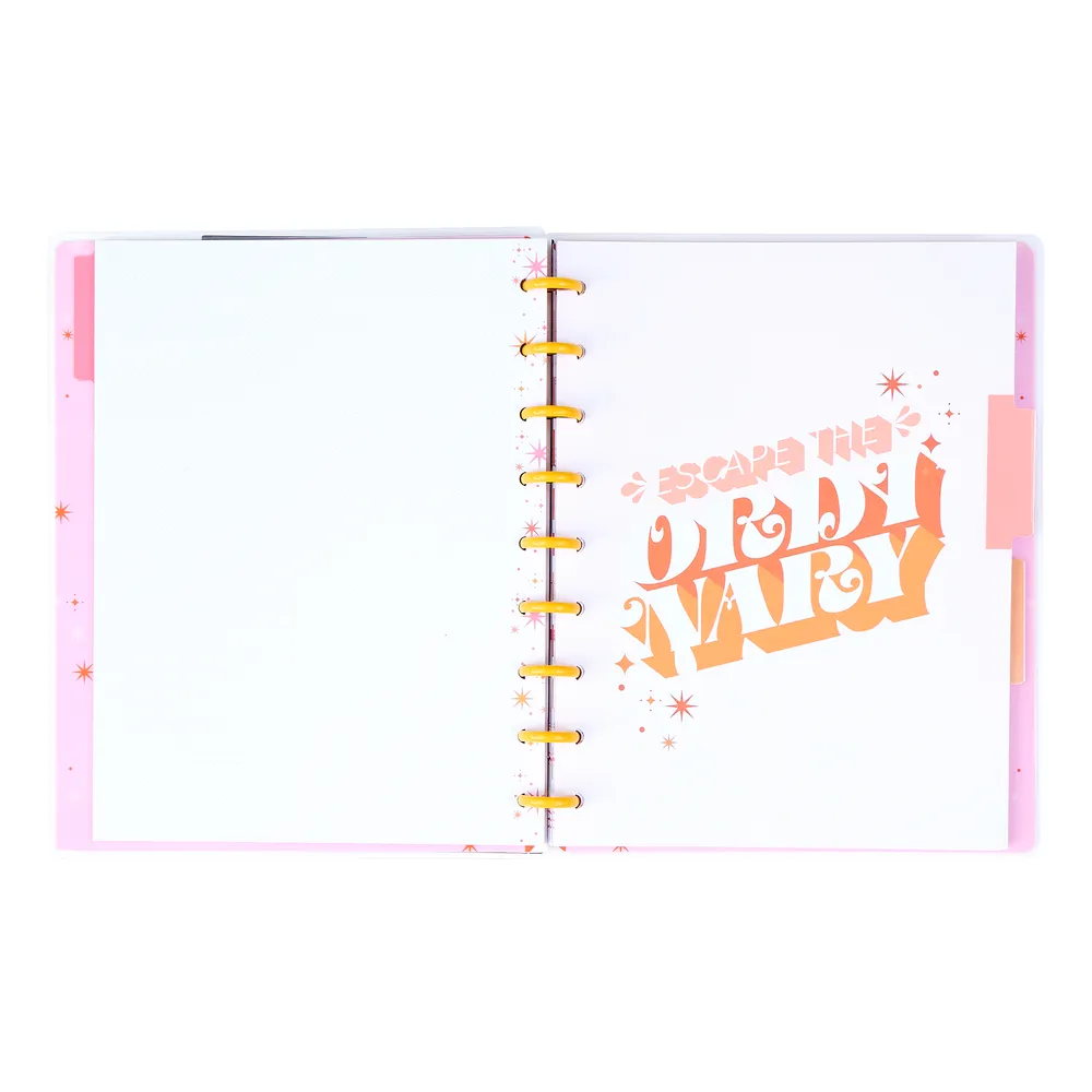 Happy Planner Retro Sunset Cat Coq carnet pointillé 60 feuilles