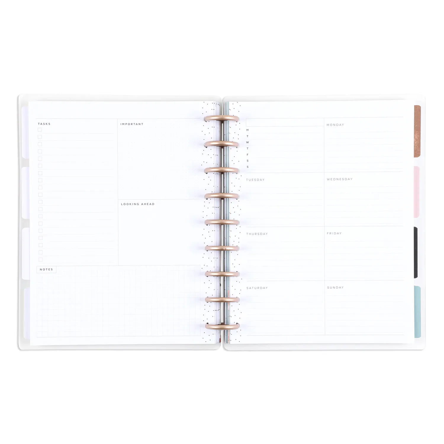 Happy Planner Gathered Flowers agenda classic dashboard 12 mois non daté