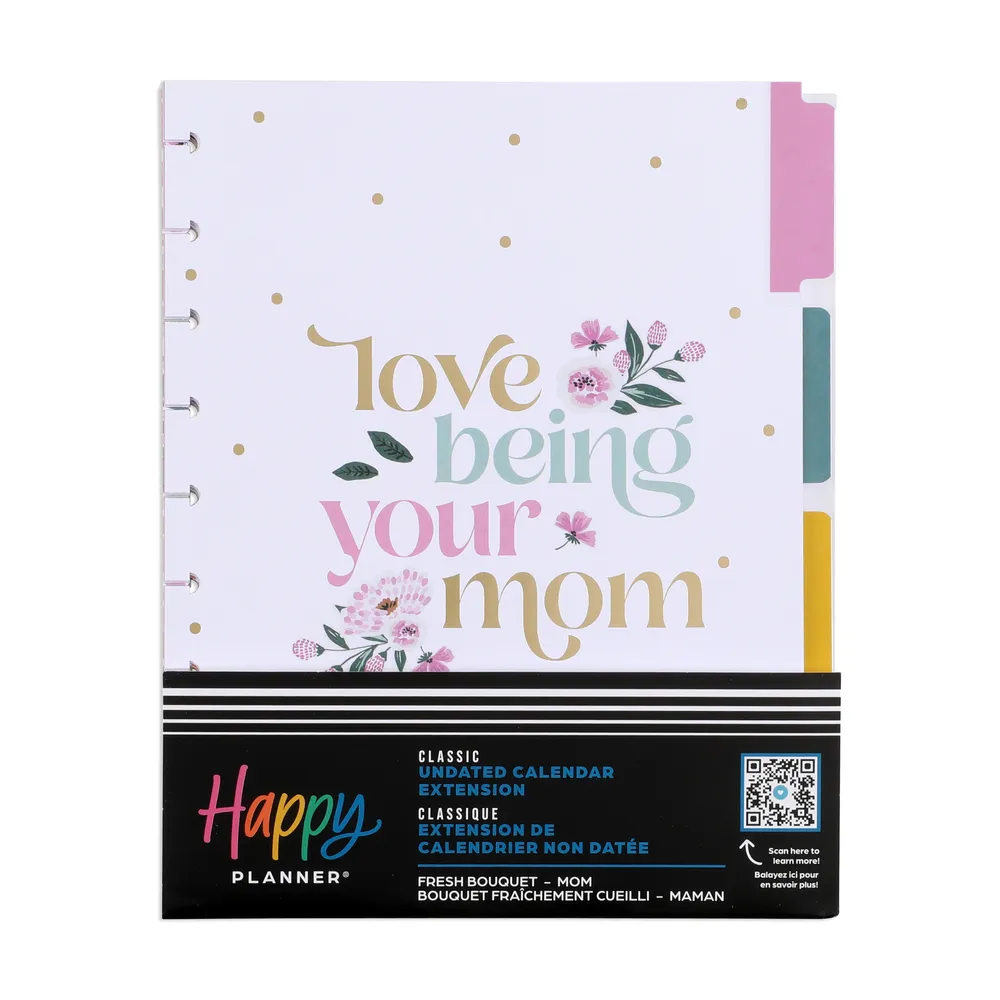 Happy Planner Mom's Fresh Bouquet extension 4 mois Classic