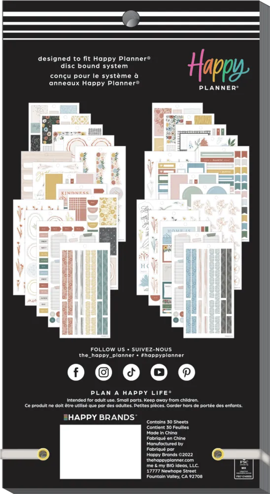 Happy Planner Homesteader Value Pack stickers 580 maison