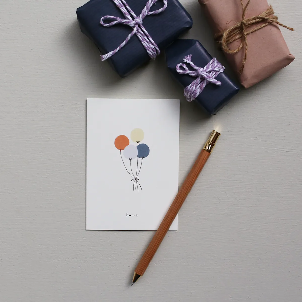 Kartotek Balloner Hurra petite carte A7 ballons