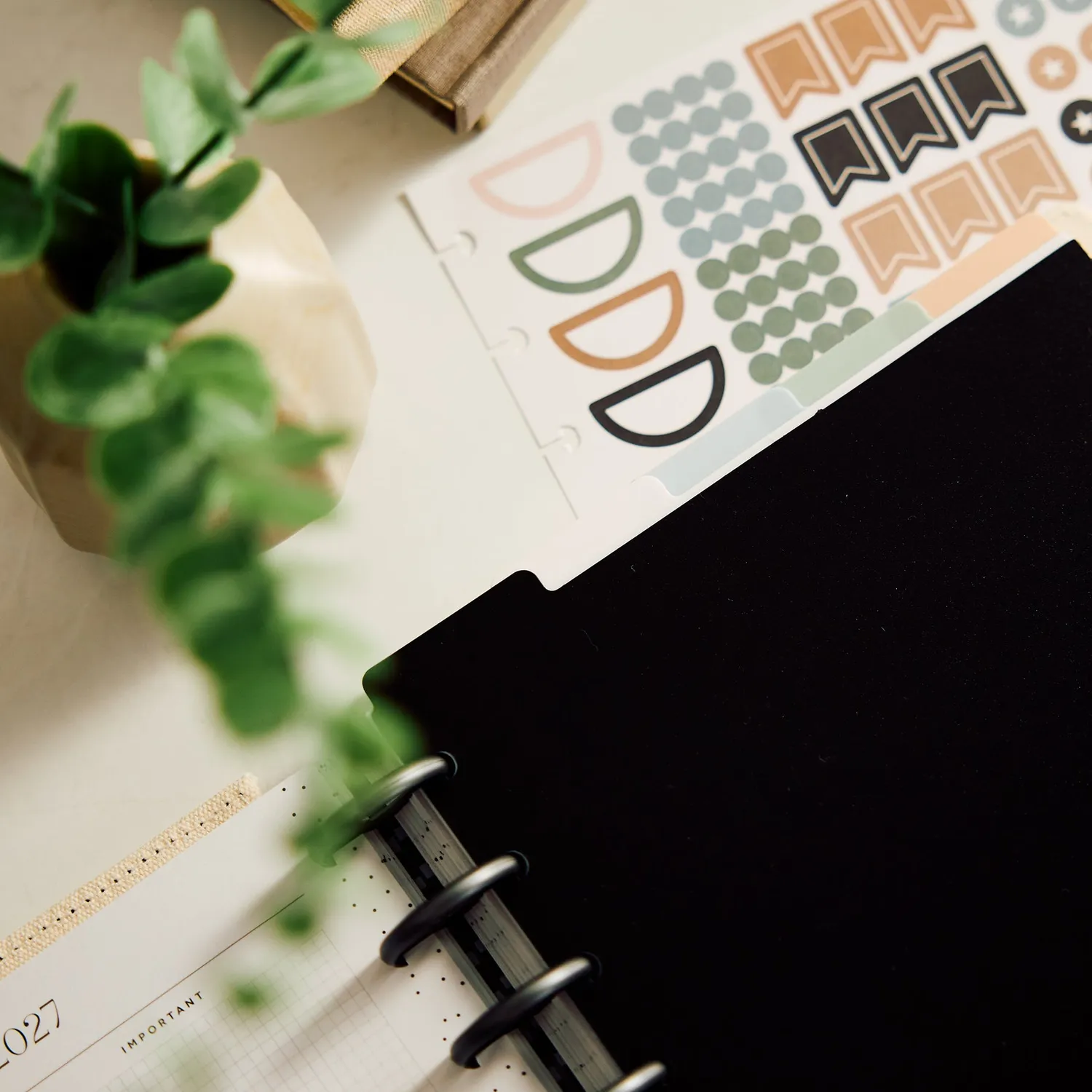 Happy Planner Neutrals intercalaires plastique Classic lot 5 neutre