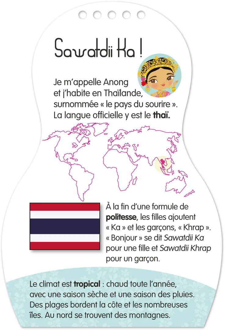 Minimiki Anong en Thaïlande carnet créatif stickers