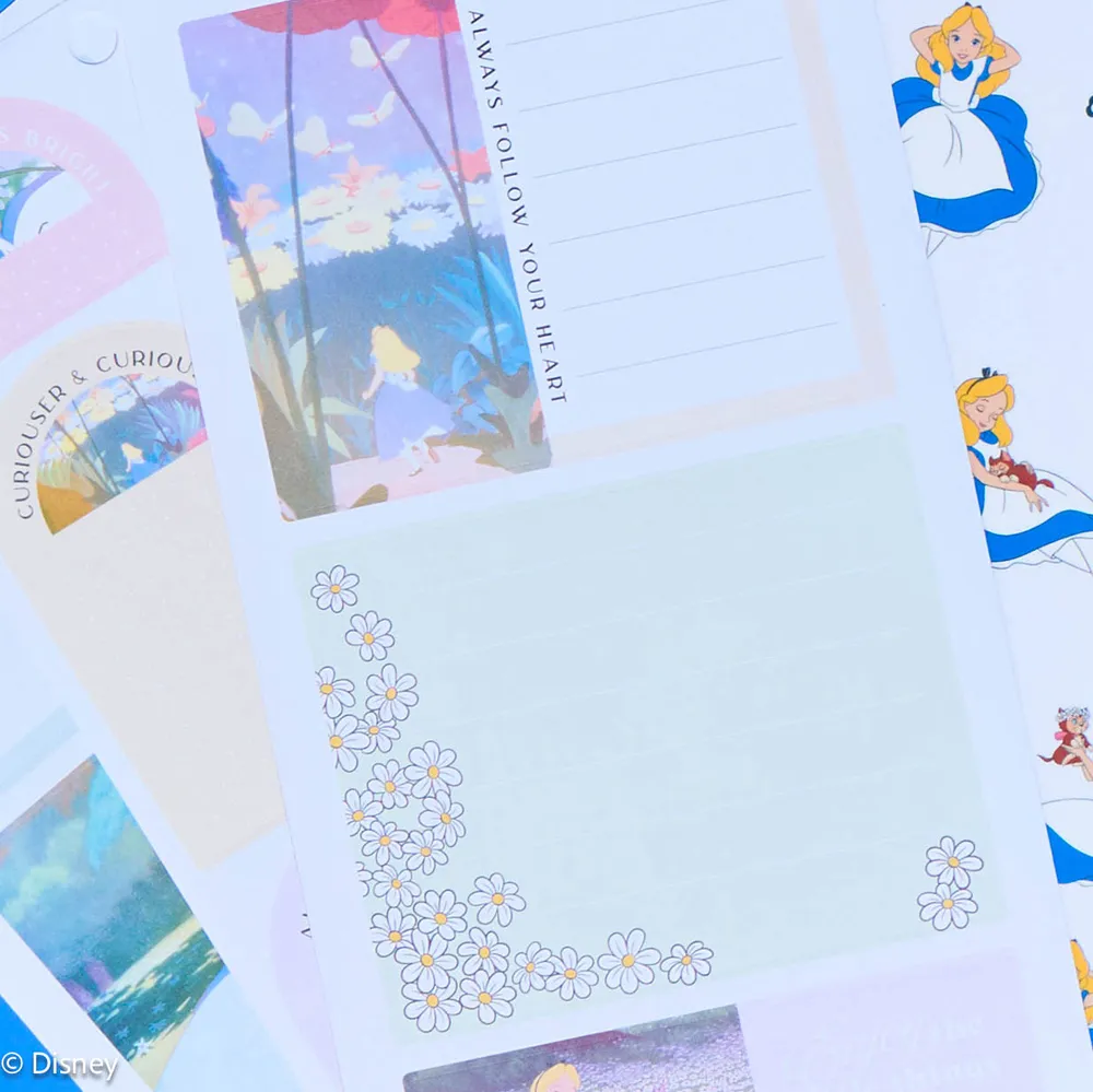 Happy Planner Disney Alice carnet stickers big 30 feuilles 414 pièces