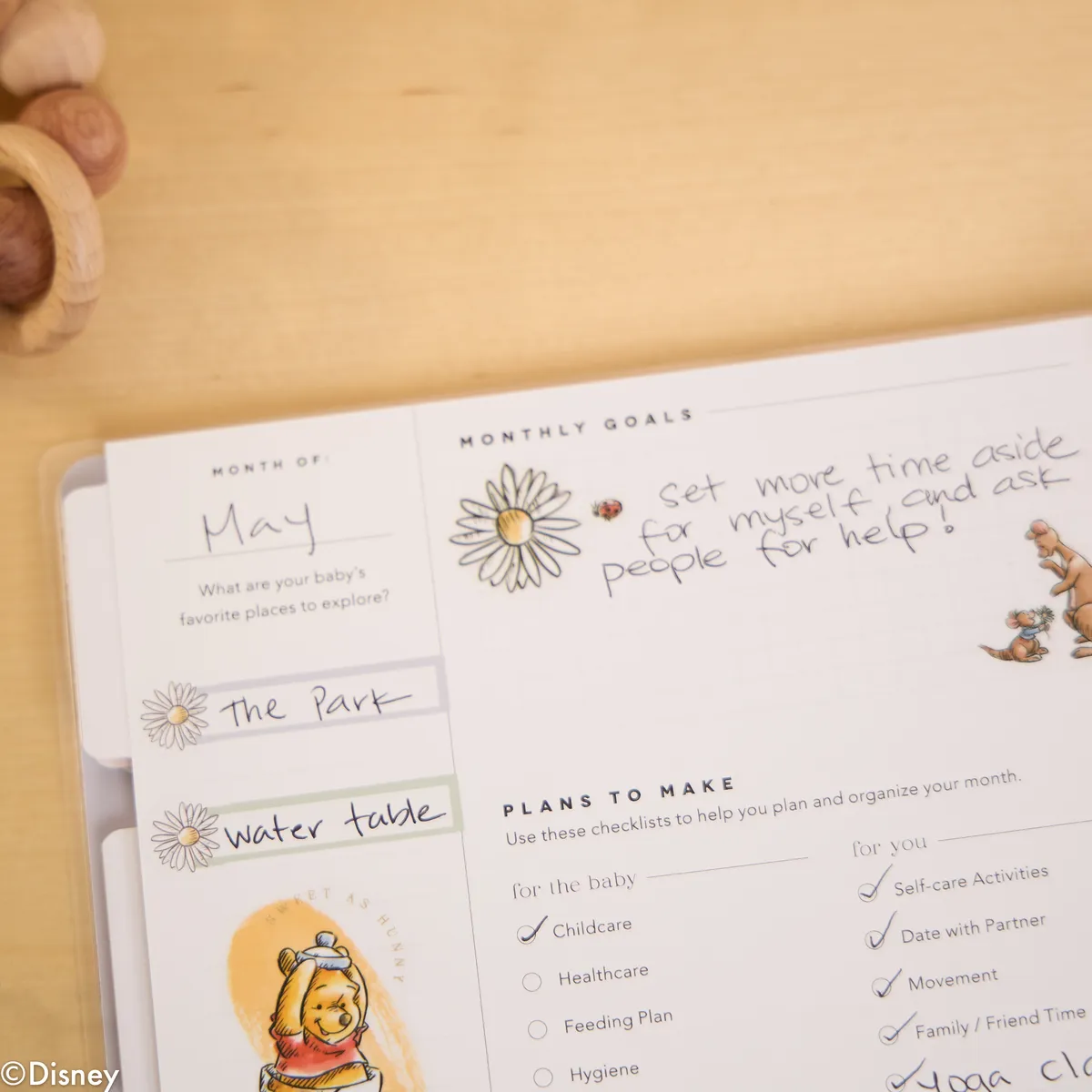 Happy Planner Disney Winnie planner bébé Classic 12 mois