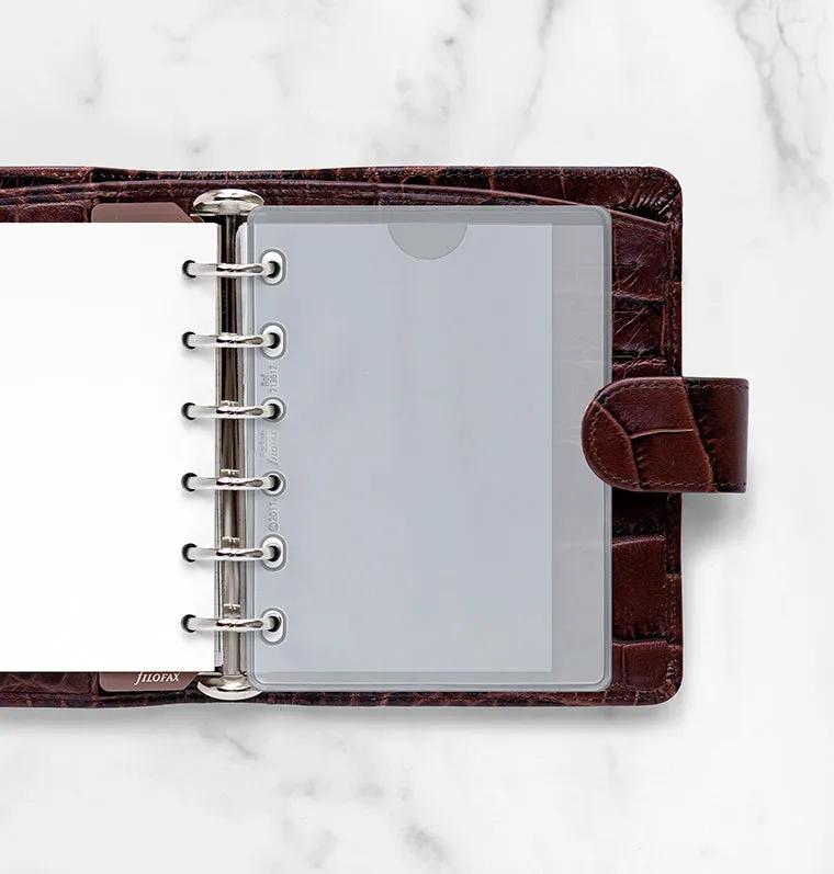 Filofax Classic pochette transparente Pocket ouverture haute
