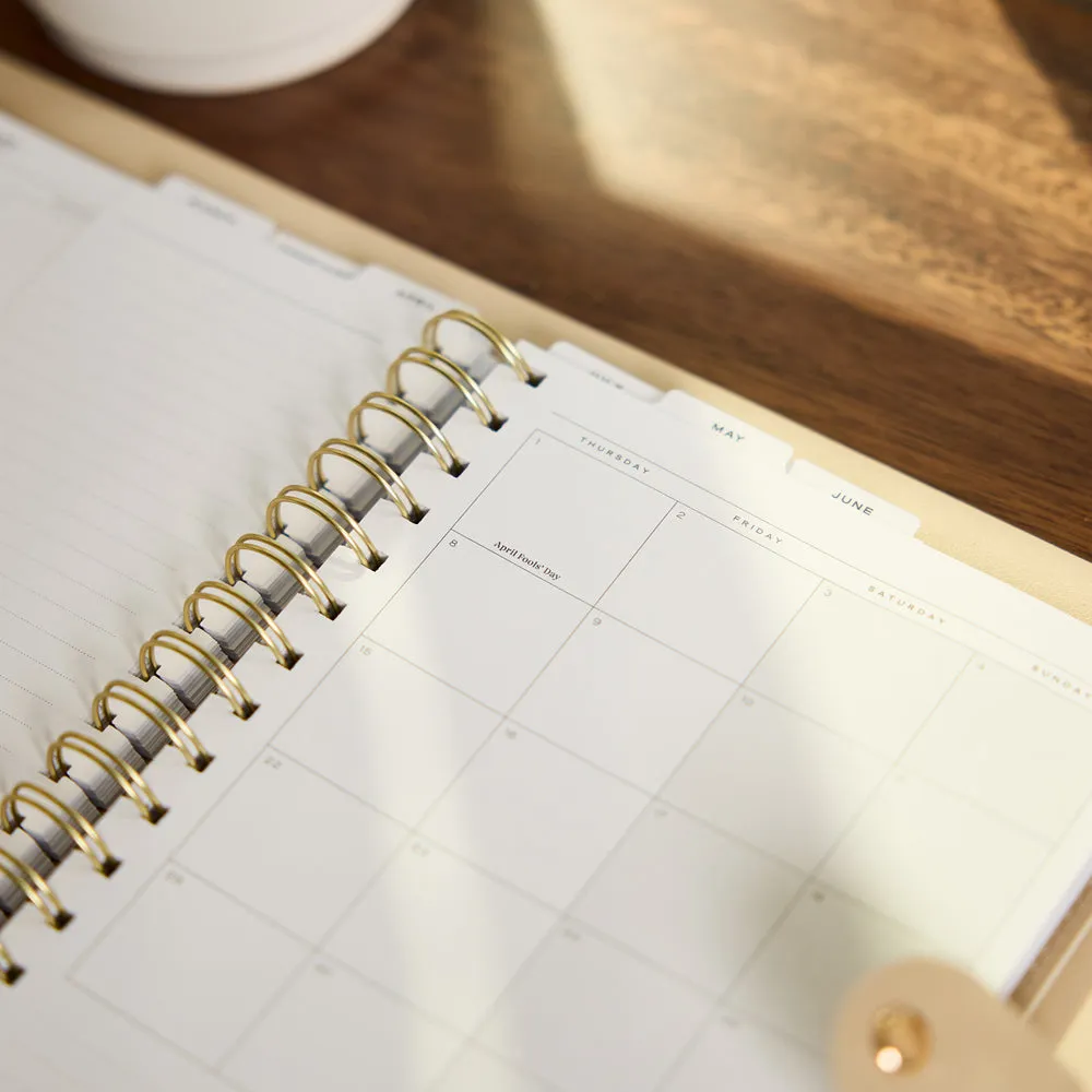 Happy Planner Citrine Mocha agenda 2027 A5 spirale pro