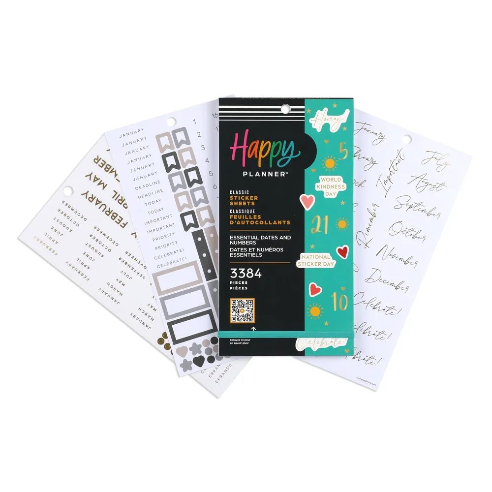 Me & my big ideas Essential Dates Value Pack stickers 30 planches chiffres