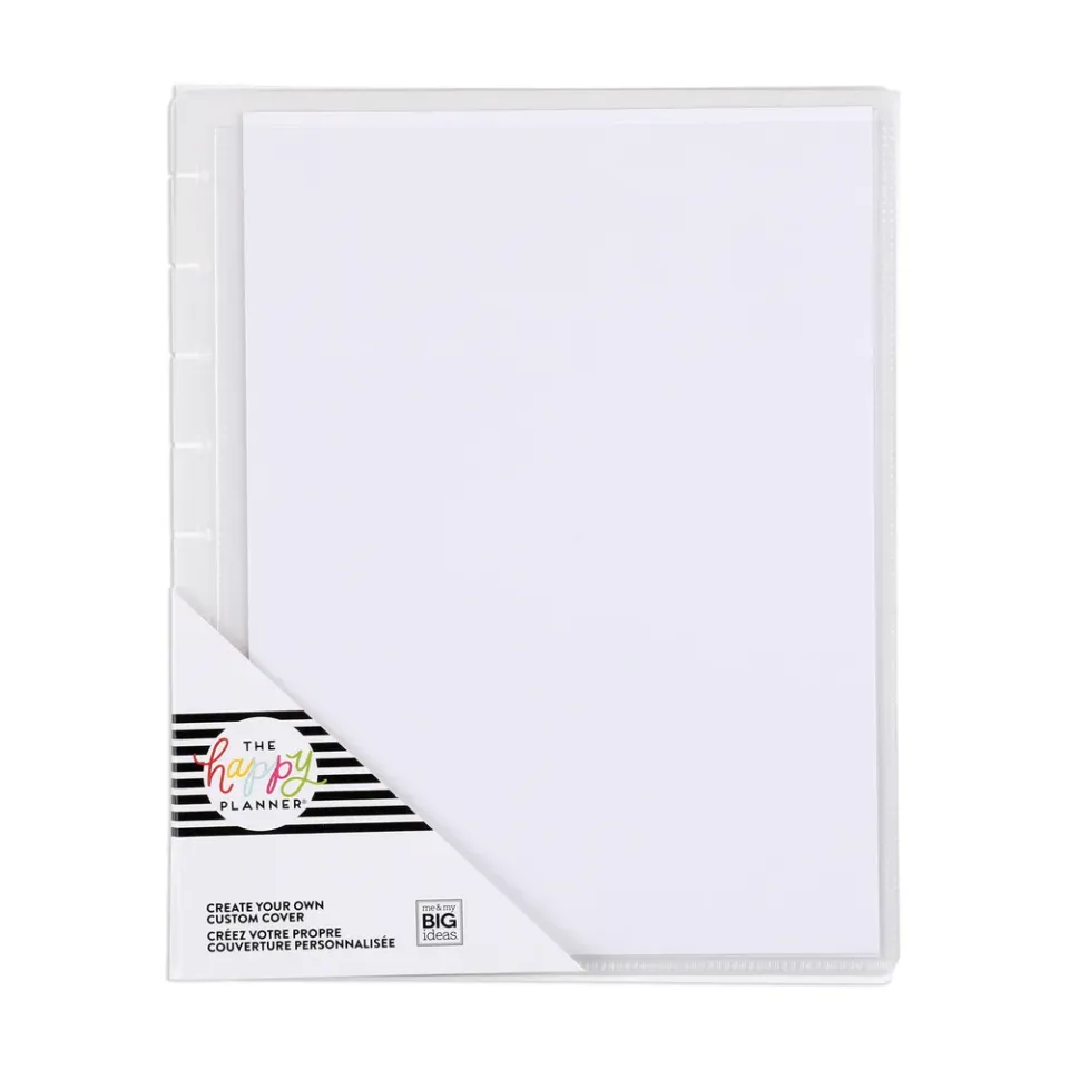 Happy Planner Everyday Essentials Cover Classic transparente à personnaliser