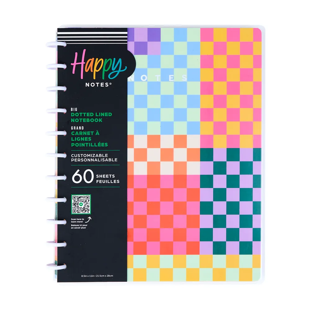 Happy Planner Building Blocks carnet big pointillé ligné 60 feuilles