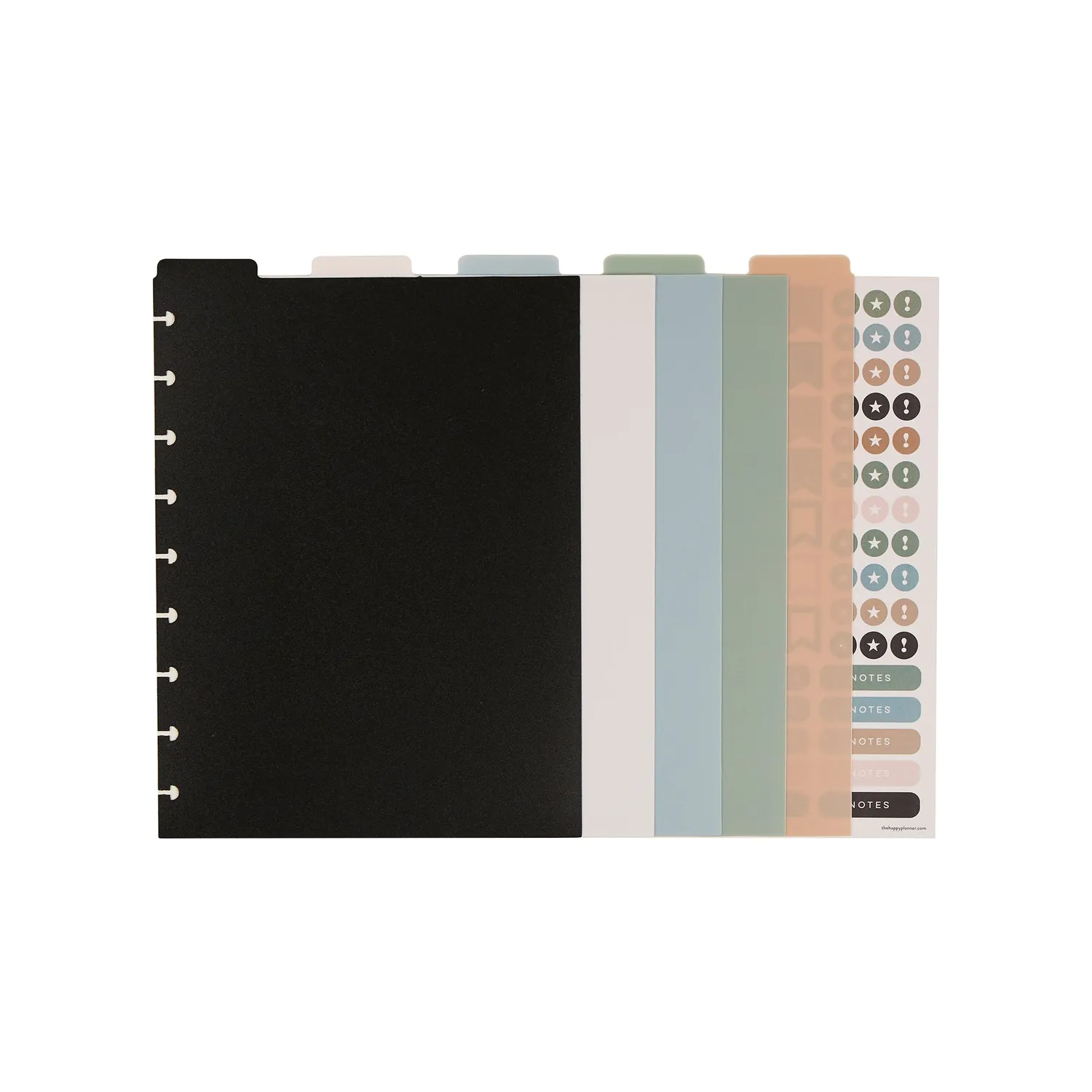 Happy Planner Neutrals intercalaires plastique Classic lot 5 neutre