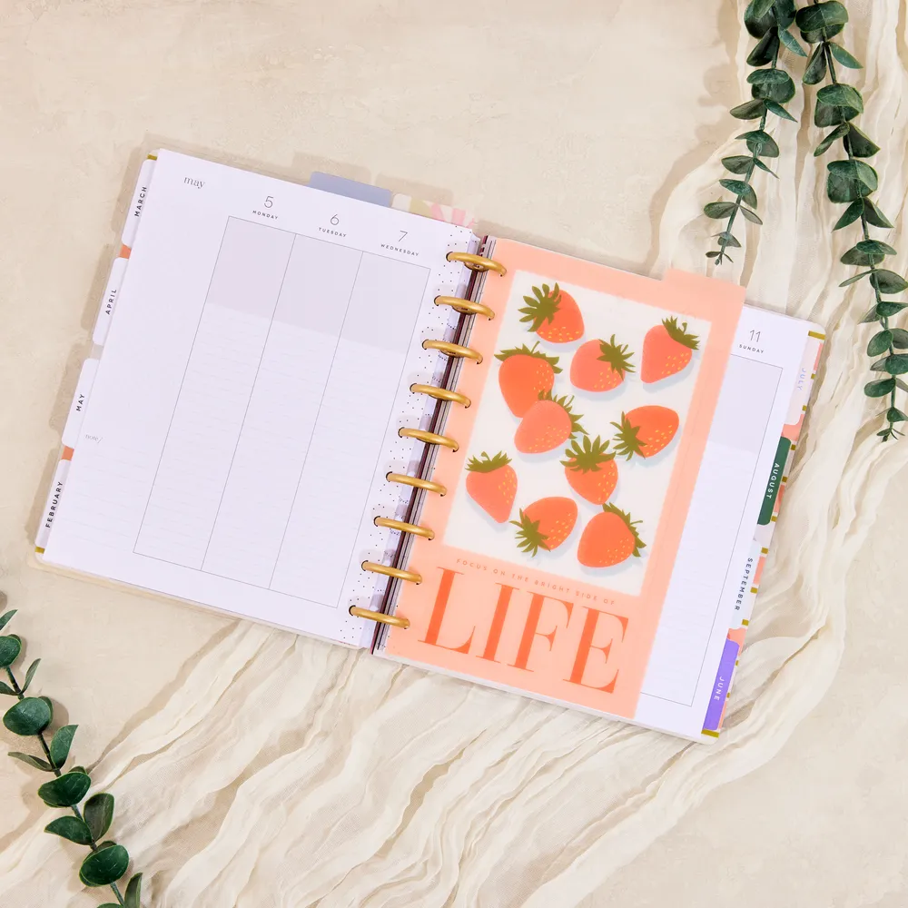 Happy Planner Spring Market Classic intercalaires à anneaux lot de 3 fruits