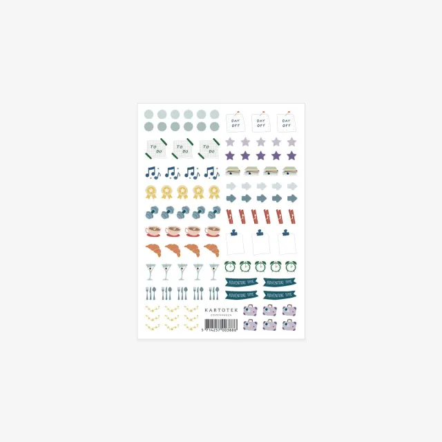 Kartotek Mini Calendar Icons stickers agenda icônes